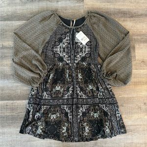 Free People 'Oksana' Print Mini Dress